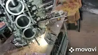 ремонт газ 53. замена втулок распредвала в гараже.