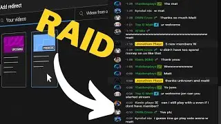 How to RAID Someone on Youtube (LIVE REDIRECT)