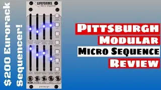 Pittsburgh Modular Lifeforms Micro Sequence Review - Eurorack Sequencer For $200? | SYNTH ANATOMY