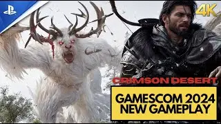 Crimson Desert - NEW GAMEPLAY Boss Battle ¦ Gamescom 2024 (PS5, XBOX SERIES X/S) [4K 60FPS]