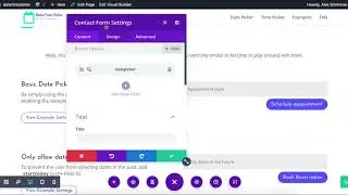 Divi DateTime Picker Plugin Demo