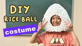 How to make an onigiri(rice ball) costume | Easy sewing project