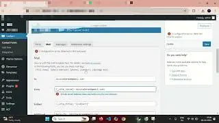 How to Configuring Email Settings in Contact Form 7 in Wordpress