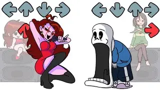 FNF Spooky Battle with Undertale Characters | Friday Night Funkin' Animation