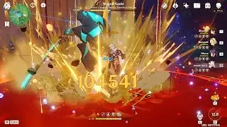 C0 Arataki Itto | 100K Crit Damage | Triple Crown | Serpent Spine R1 | - GENSHIN IMPACT