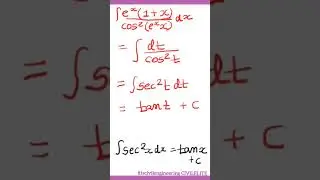 Integration of [e^x(1+x)/cos²(xe^x)] #integrationbysubstitution #integrals #engineeringmathematics