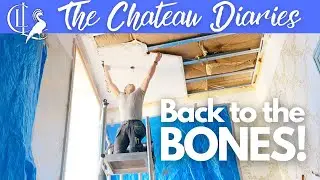 The CEILING’s Come Down & Our Electricity’s Finally Cut Off | Going Backwards to Move Forwards!! 🛠️