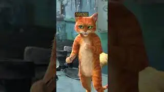 Puss In Boots won't let this man do his job! #pussinbootsthelastwish #animation #pussinboots #shrek