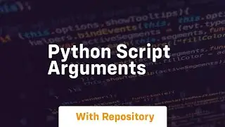 python script arguments