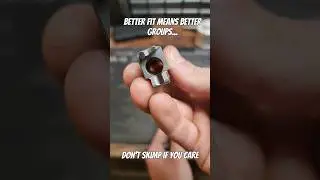 A properly fitted barrel will lock up tighter and provide improved accuracy. #gunsmith #guns #fyp