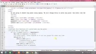 how to detect specific key press in jquery