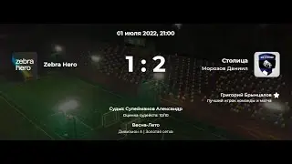 Лига CityFootball. Весна-Лето 2022. Дивизион А | Золотая сетка | Финал. Zebra-Hero - Столица