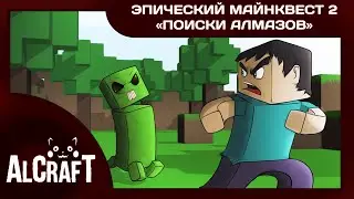 Эпический Майнквест - Поиски Алмазов [Эпизод 2] (Майнкрафт Анимация на русском)