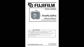 Repair Fuji s3Pro service Manual ремонт Мануал