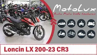 Мотоцикл Loncin LX 200 23 CR3 відео огляд || Мотоцикл Лонсин 200 ЛХ 23 ЦР3 видео обзор