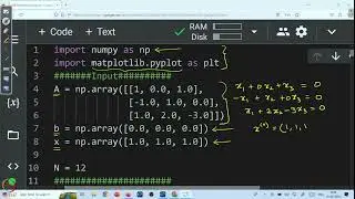 Week 5 : Lecture 22 : Tutorial Session - 4: Python implementation of Jacobi Method