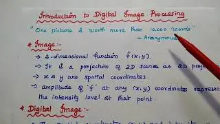 DIP - Introduction to Image Processing - Applications of Digital Image Processing - CEC366