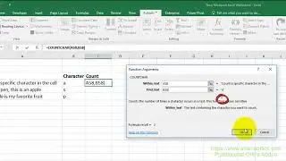 Quickly Count The Occurrences Of A Character In A String In Excel