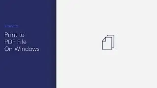 Print to PDF on Windows with PDFelement