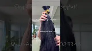 Single donor virgin ponytail