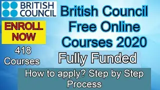 British Council Free Online Courses 2020 with Free Certificates Fully Funded