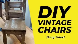 Vintage looking Chairs and a Table for Kids | Upcycling wood