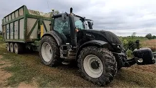 Valtra T154, Overview and Exhaust Sound - Mais Silage 2024