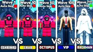EVERY SQUID GAME UNIT VS ENDLESS MODE! (Toilet Tower Defense)