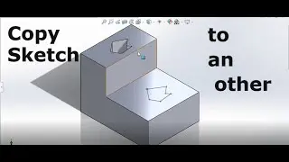 SolidWorks 2018 Tutorial For Beginners _ Copy a sketch to an other