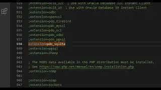 PDO_SQLITE Connection failed error: could not find driver