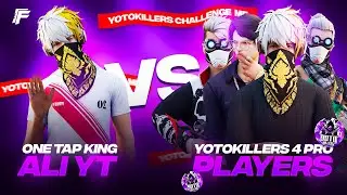 YOTO KILLERS CHALLEND ME 1VS4 ? 😱  #freefire #freefireindia