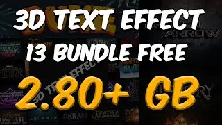 Mega Bundles Of 3D Photoshop Text Effect |Sheri Sk| |3D Text Effect Download In PSD Files|