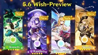 NEW! 5.6 BANNER LINEUP WITH RAIDEN SHOGUN! & FULL ESCOFFIER AND IFA REVEAL - Genshin Impact