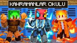 KAHRAMANLAR OKULUNDA İŞTE SÜPER GÜCÜM🎇(MUHTEŞEM!😱) - Minecraft