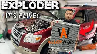 EXPLODER FINALLY RUNS! INSTALLING ALUMINUM RADIATOR FROM ALLOYWORKS!