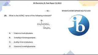 Chemistry HL Past Paper Review #1