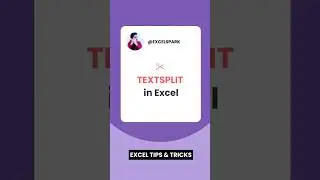 ✂️ TEXTSPLIT in Excel 