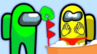 The GIRL Lost Her BRA in BATHTUB #2 - Among Us Animation