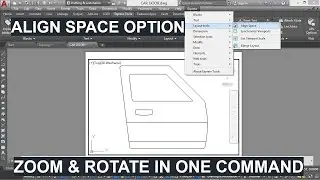 217 (EXPRESS TOOL)_LAYOUT_ALIGN SPACE OPTION, ALIGNSPACE COMMAND IN AUTOCAD, ZOOM AND ROTATE IN ONE,