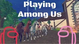 Playing Among Us in Star Stable with Trotting Wolves| Ellie & Lola