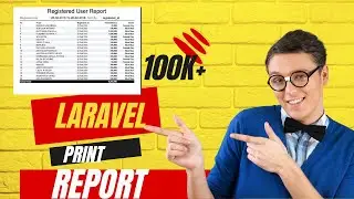 89 laravel Report Print | Laravel print report with 100k data just follow the step