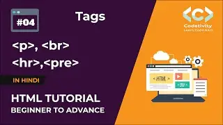 p, br, hr and pre tags  of HTML | p, br, hr and pre Tags क्या होते है? | HTML Tutorials