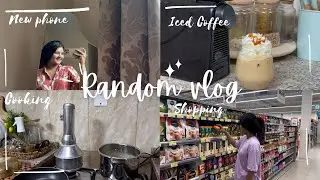 Phone upgrade 📱 | What I ate in a day 🤤 | I made Cafe style iced 🧊 latte  🧋