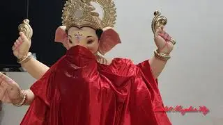 Ganpati bappa chi murti 2025 || मूर्ति सजावट ||मुख दर्शन  