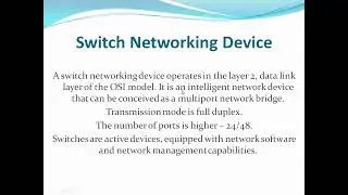 Switch Networking Device? Type Of Switch Networking Device?Function of The Switch Networking Device?