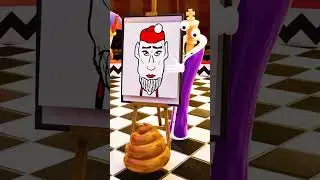 HELP Herobrine DRAW Santa Claus Challenge with Digital Circus (Bones - Imagine the Dragons) 