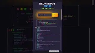🌟 Create Neon Input Fields with HTML, CSS & JavaScript! 🚀||