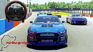 800HP 2023 Shelby GT500 Vs Nürburgring // Logitech G920 Gameplay | FM8