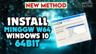 How to install MingW w64 on windows 10 64bit 2024