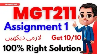 Mgt211 Assignment 1 2023 | mgt211 Assignment solution 2023_mgt211 Assignment 1 solution 2023